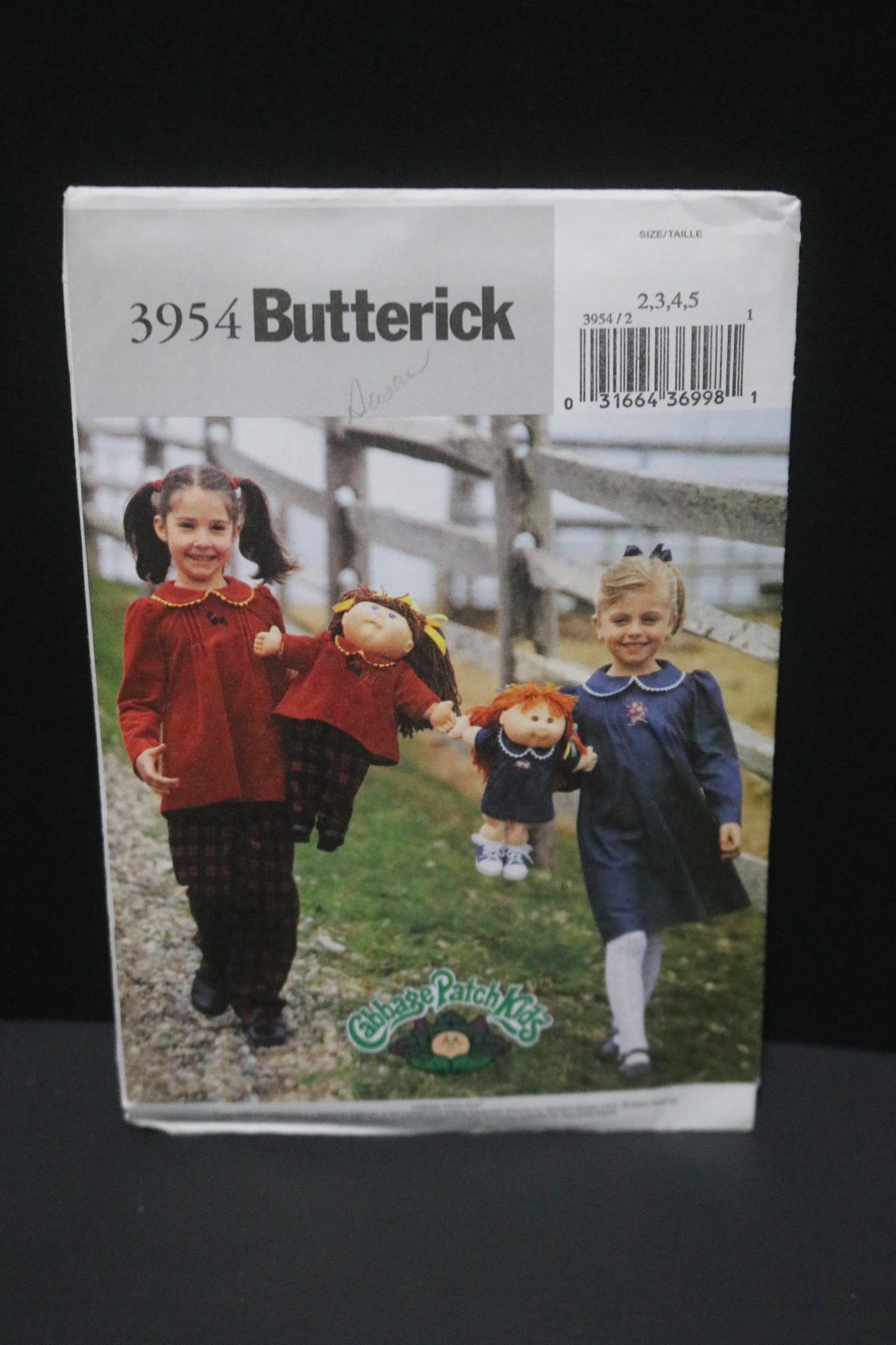 Butterick 3954 Childrens / Girls / Dolls 16" and 20" ) Clothes Top and Pants Sewing Pattern - UNCUT Size 2 3 4 5