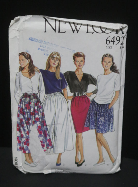 New Look 6492 Misses Skirt and Cullotes Sewing Pattern UNCUT - Size 8 - 20