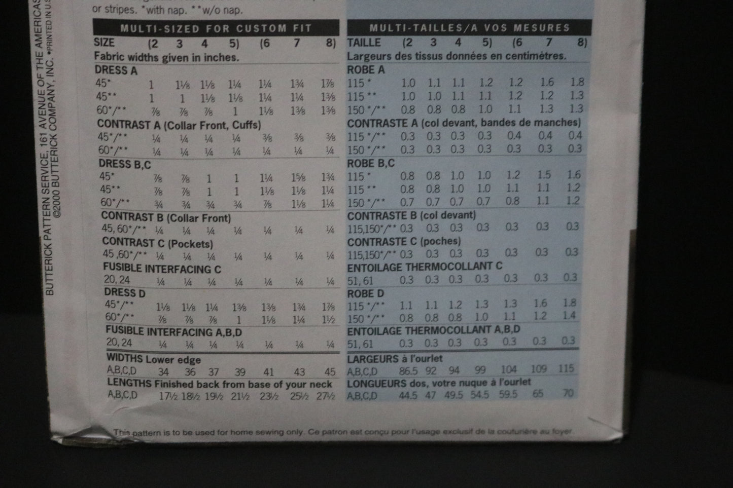 Butterick 6786 Childrens / Girls Dress Sewing Pattern - UNCUT Size 6 7 8