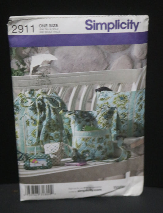 Simplicity 2911 Bags and  Accessories  Sewing Pattern - UNCUT