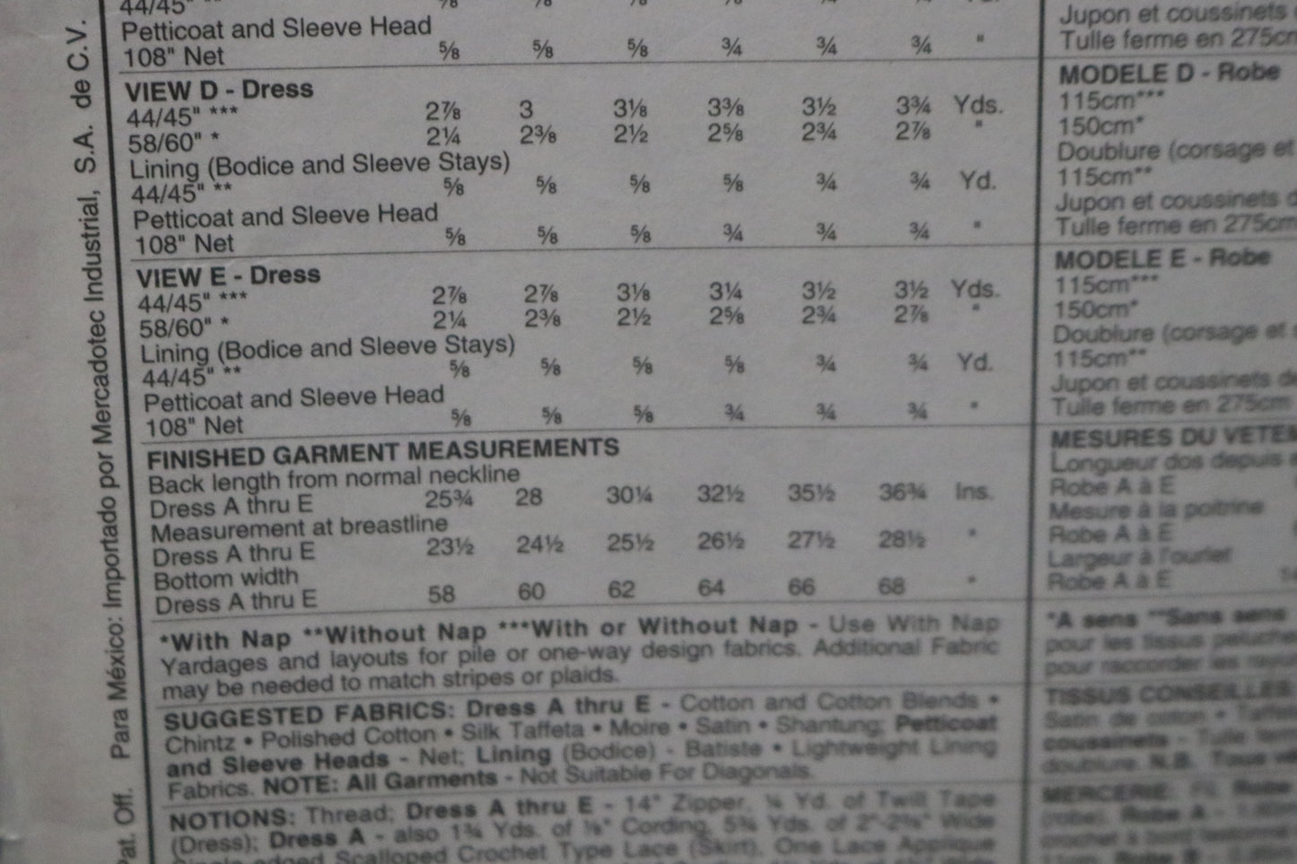 McCalls 5827 Children's Girls Dress Sewing Pattern UNCUT Size 6