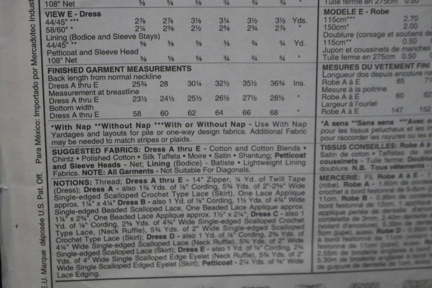 McCalls 5827 Children's Girls Dress Sewing Pattern UNCUT Size 6