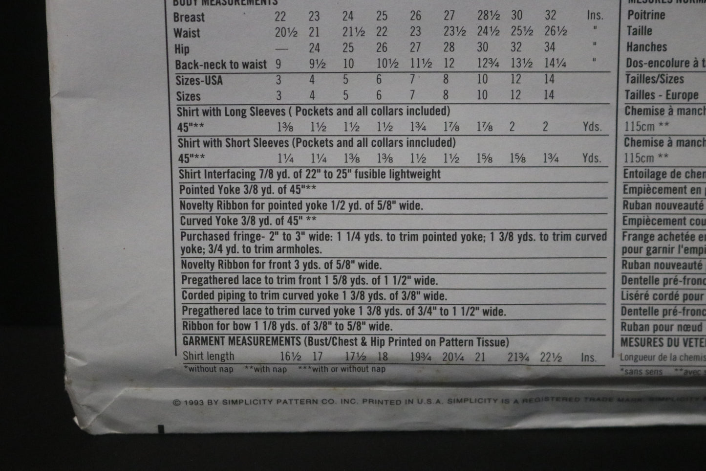 Simplicity 8753 Girls and Boys and Childs Western Shirt Sewing Pattern - UNCUT Size 7 8 10 12