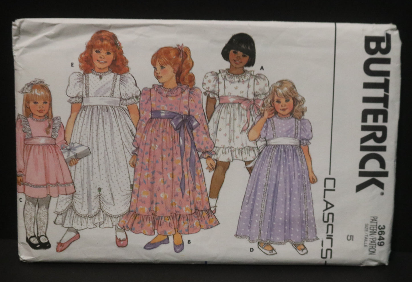 Butterick 3649 Girls Dress Sewing Pattern - UNCUT Size 5