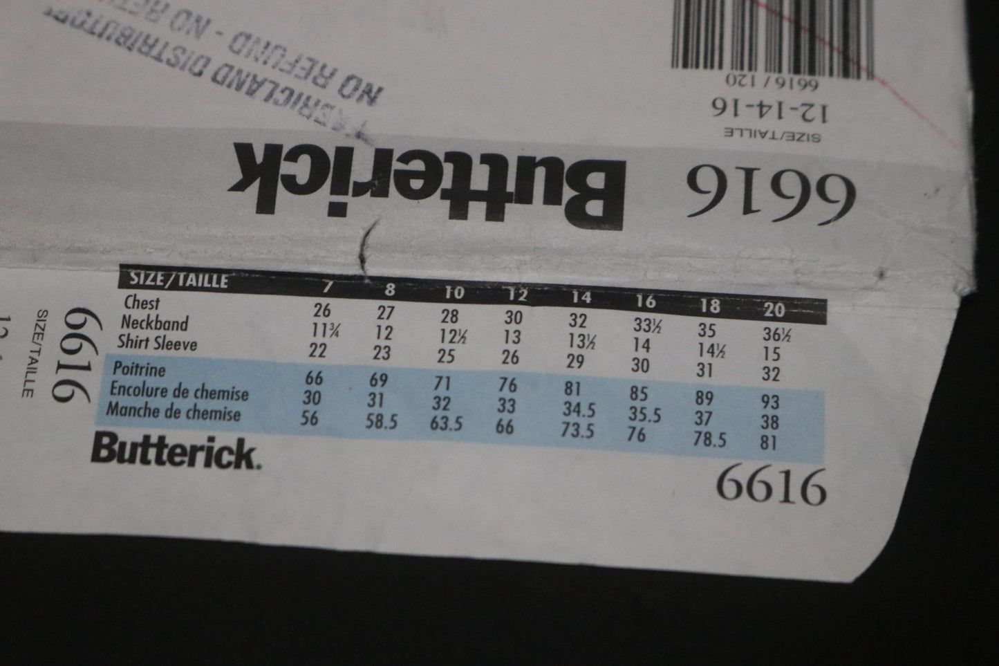 Butterick 6616 Girls Top Skirt and Pants Sewing Pattern UNCUT Size 12 14 16