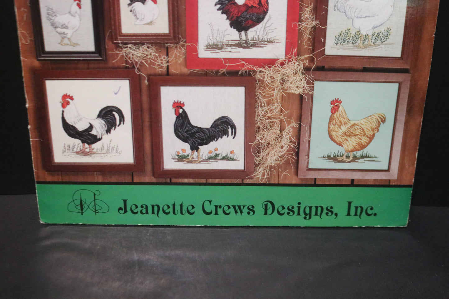 Jeanette Crews Fowl Play Counted Cross Stitch Booklet - Rooster Cross Stitch Pattern