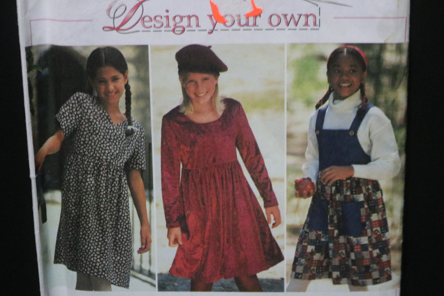 Simplicity 9774 Girls Dress or Jumper Sewing Pattern UNCUT Size 7 - 14