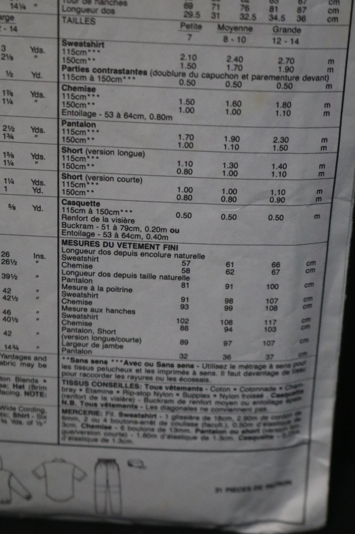 McCalls 5304 Boys and Girls Sweatshirt, Shirt, Pants or Shorts and Hat Sewing Pattern UNCUT Size Medium (8,10)