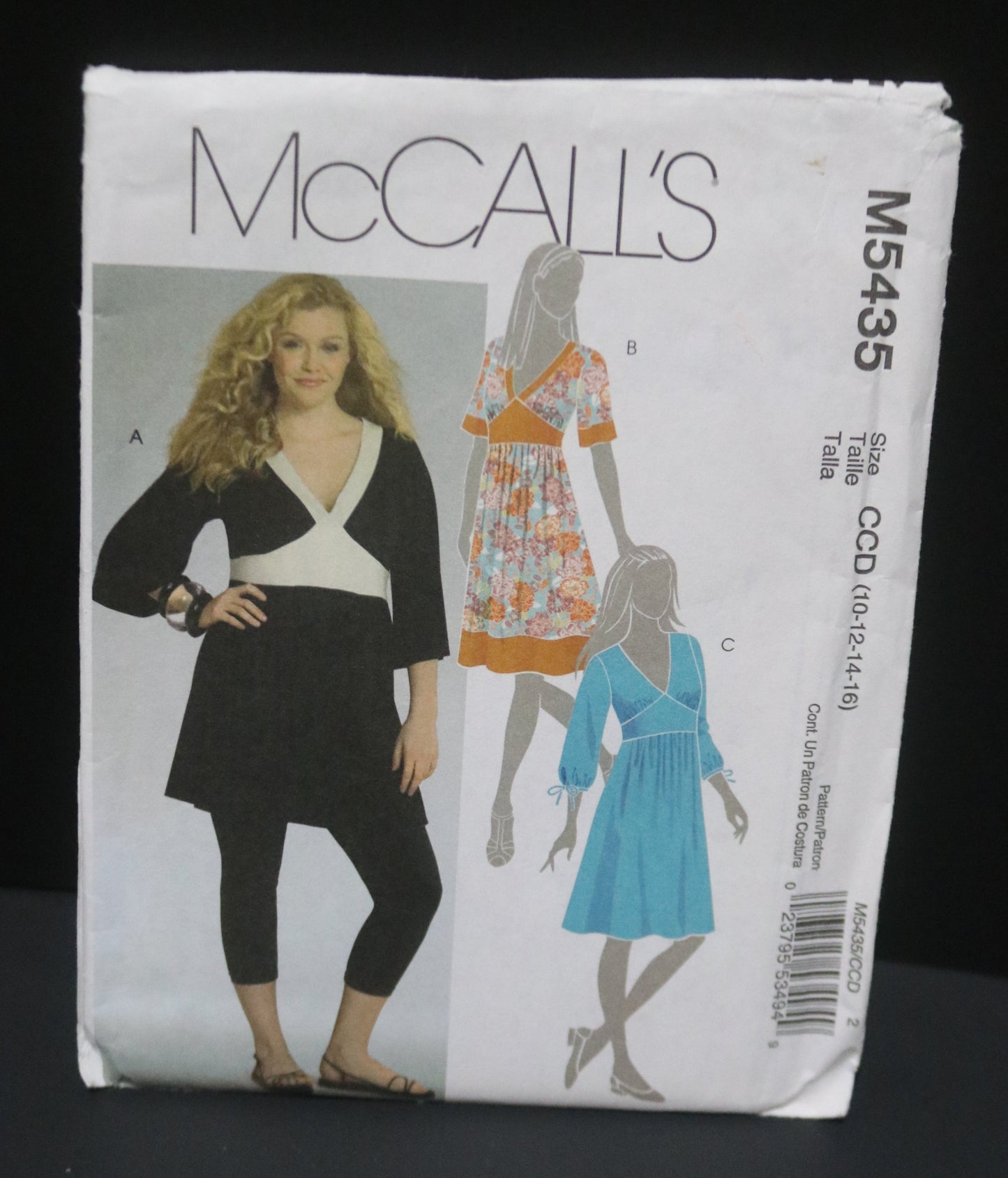 McCalls 5435 Misses Tunic and Dresses Sewing Pattern - UNCUT - Size 10 12 14 16