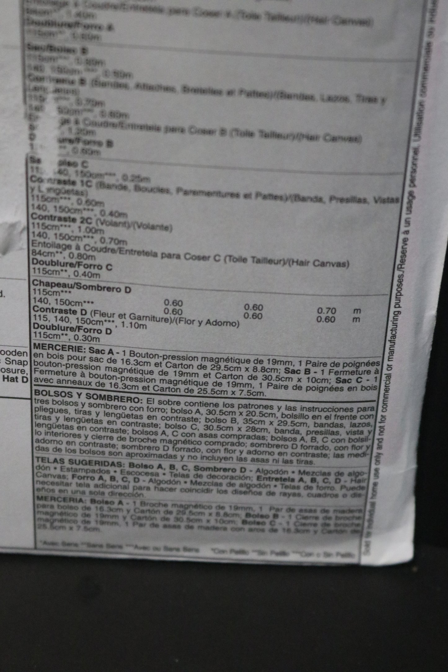 McCalls 5641 Laura Ashley Handbags and Hat Sewing Pattern - UNCUT