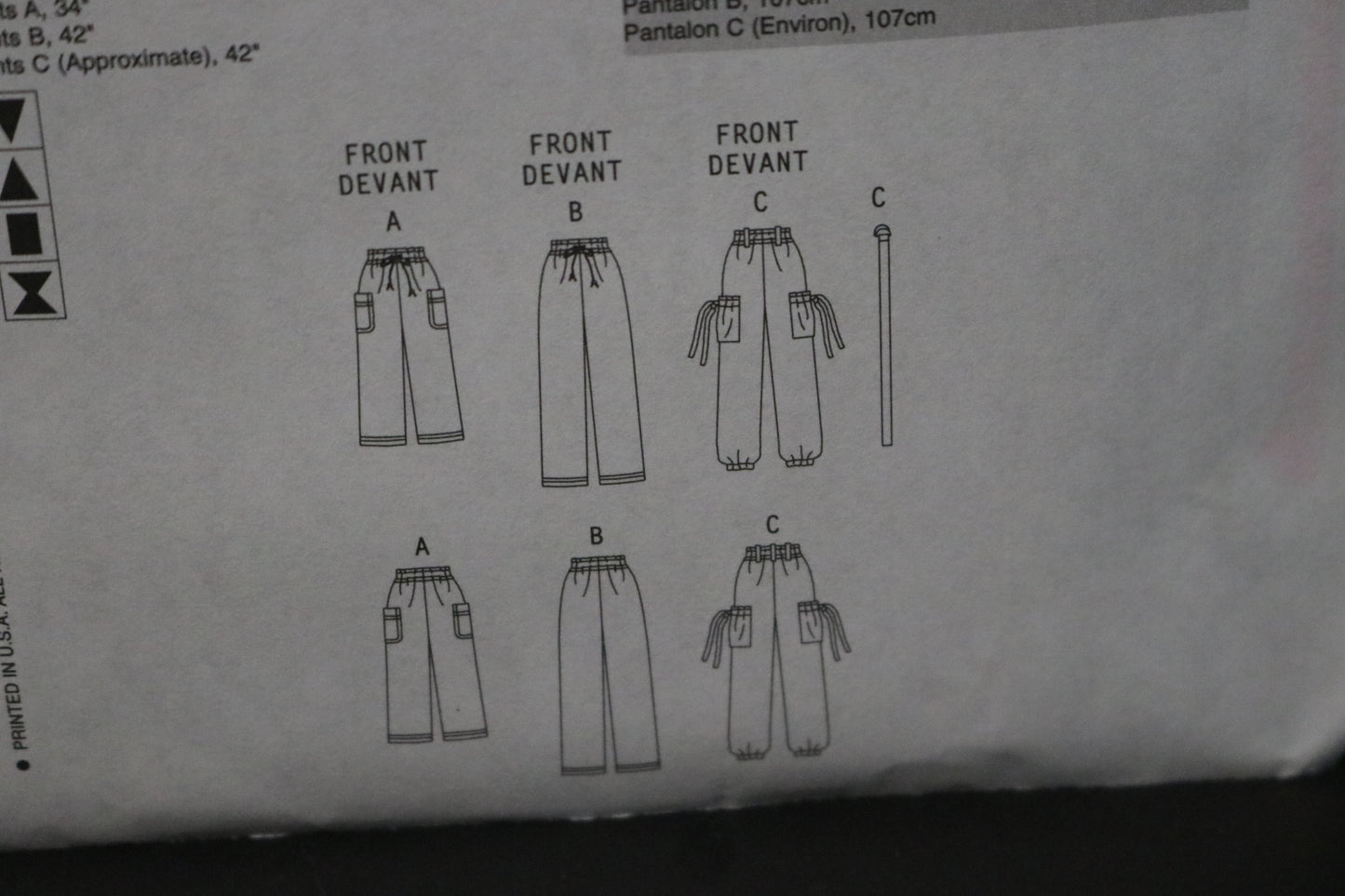 Vogue 8584 Misses Pants and Belt Sewing Pattern - UNCUT - Size 16 18 20 22 24