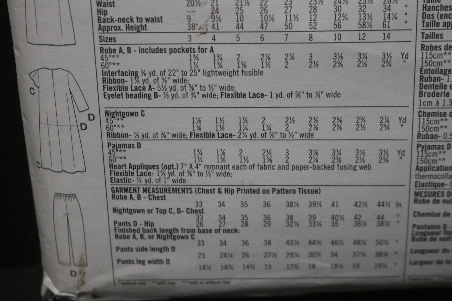 Simplicity 8488 Girls Sleepwear Sewing Pattern UNCUT Size 7 8 10 12