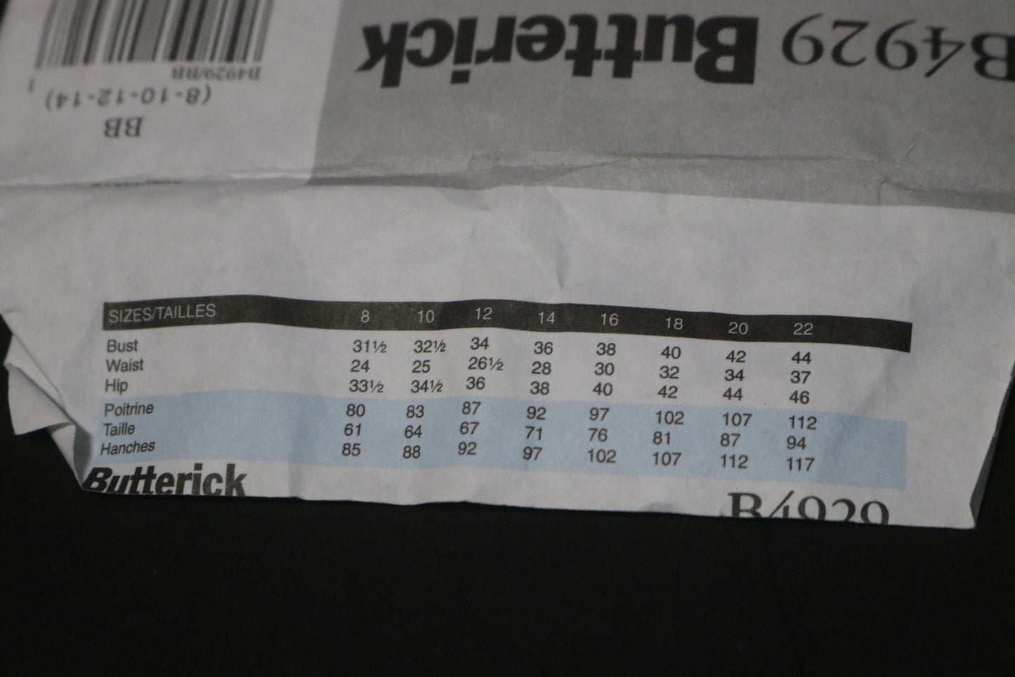 Butterick 4929 Misses Jacket Sewing Pattern UNCUT  Size 8 10 12 14