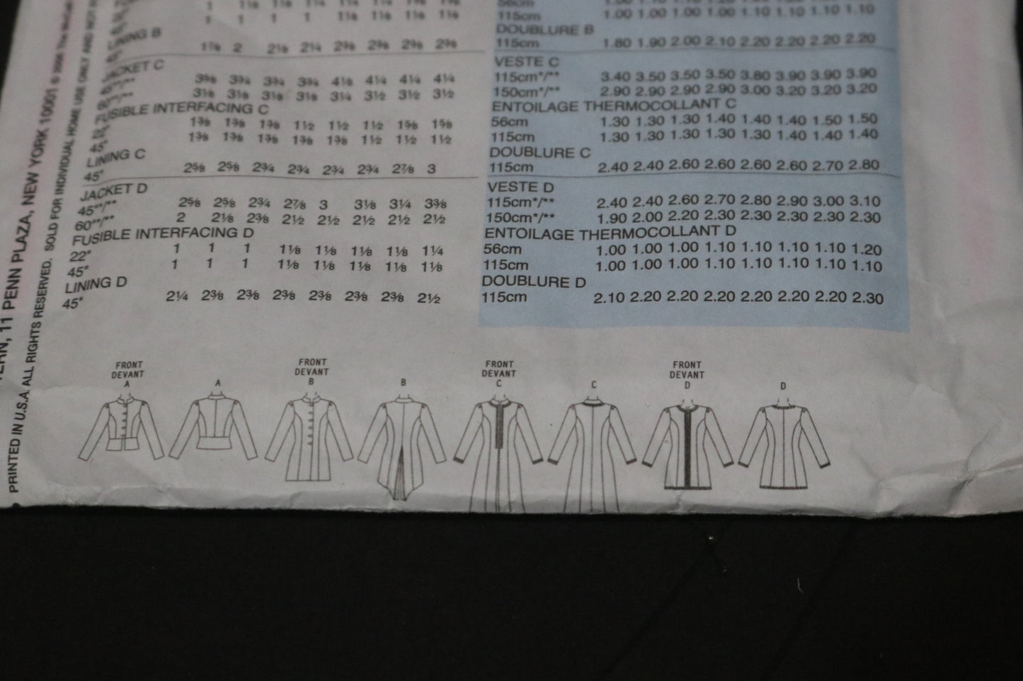 Butterick 4929 Misses Jacket Sewing Pattern UNCUT  Size 8 10 12 14