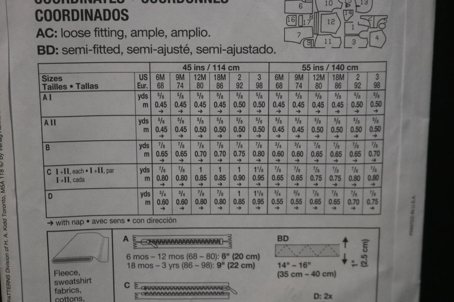 Burda 9716 INfants Toddlers Boys Jacket Shirt and Pants Sewing Pattern - UNCUT - Size 6M 9M 12M 18M 2 3