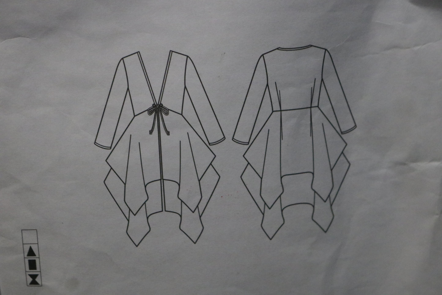 Vogue 1551 Zandra Rhodes Misses Cover Up Sewing Pattern - UNCUT - Size Lrg XLG XXL