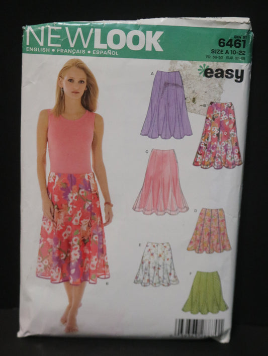 New Look 6461 Skirt Pattern