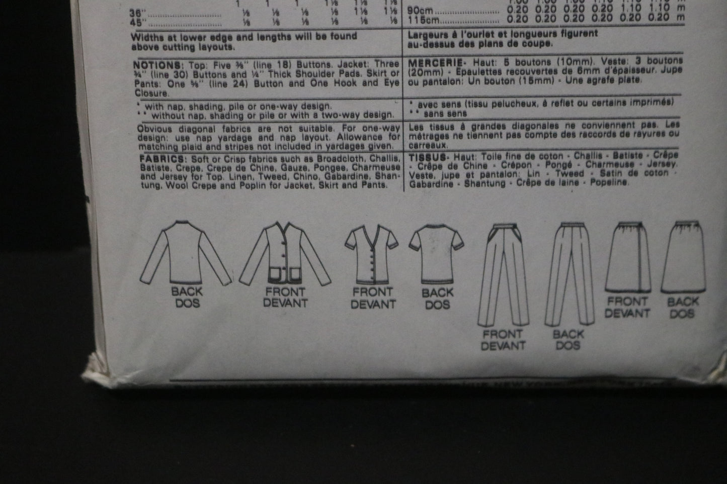 Butterick 6906 Misses' Top, Jacket, Skirt & Pants Sewing Pattern UNCUT Size 12 14 16