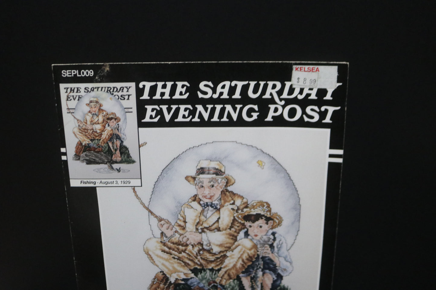 Norman Rockwell Stoney Creek SEPL009 The Saturday Evening Post Fishing Counted Cross Stitch Chart