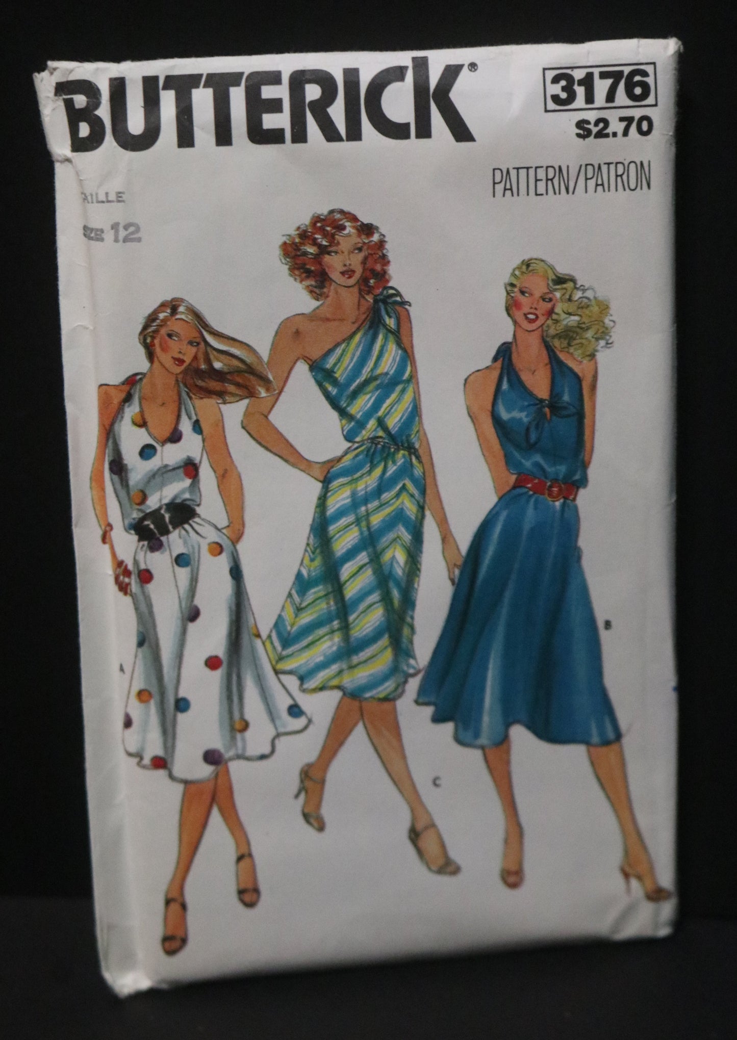 Butterick 3176 Misses Dress Sewing Pattern UNCUT Size 12