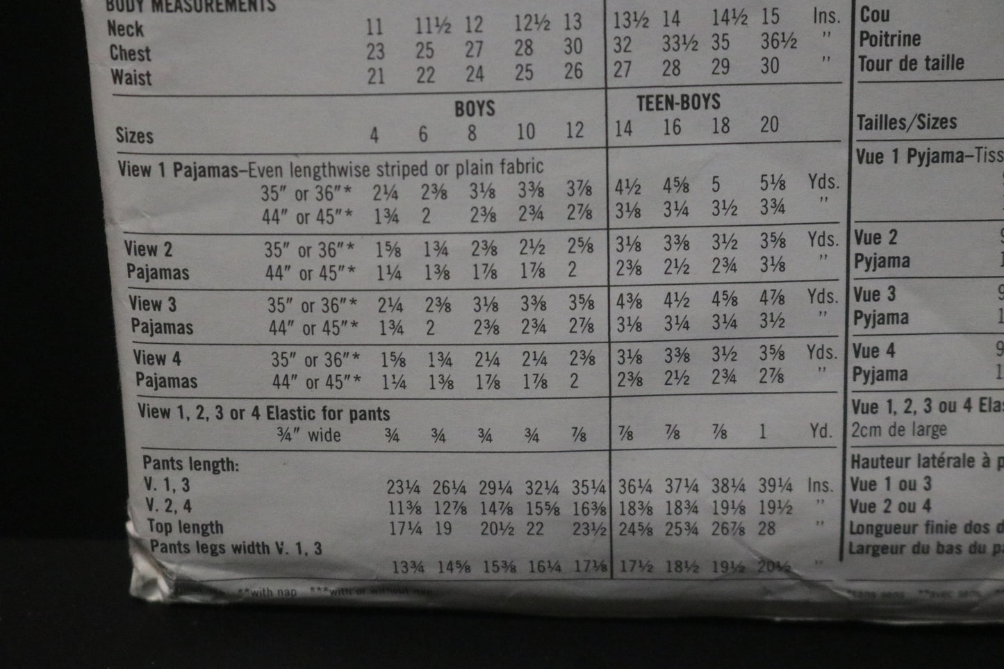 Simplicity 9952 Boys and Teen Boys  Pajamas in Two Length Sewing Pattern UNCUT Size 14 - 20