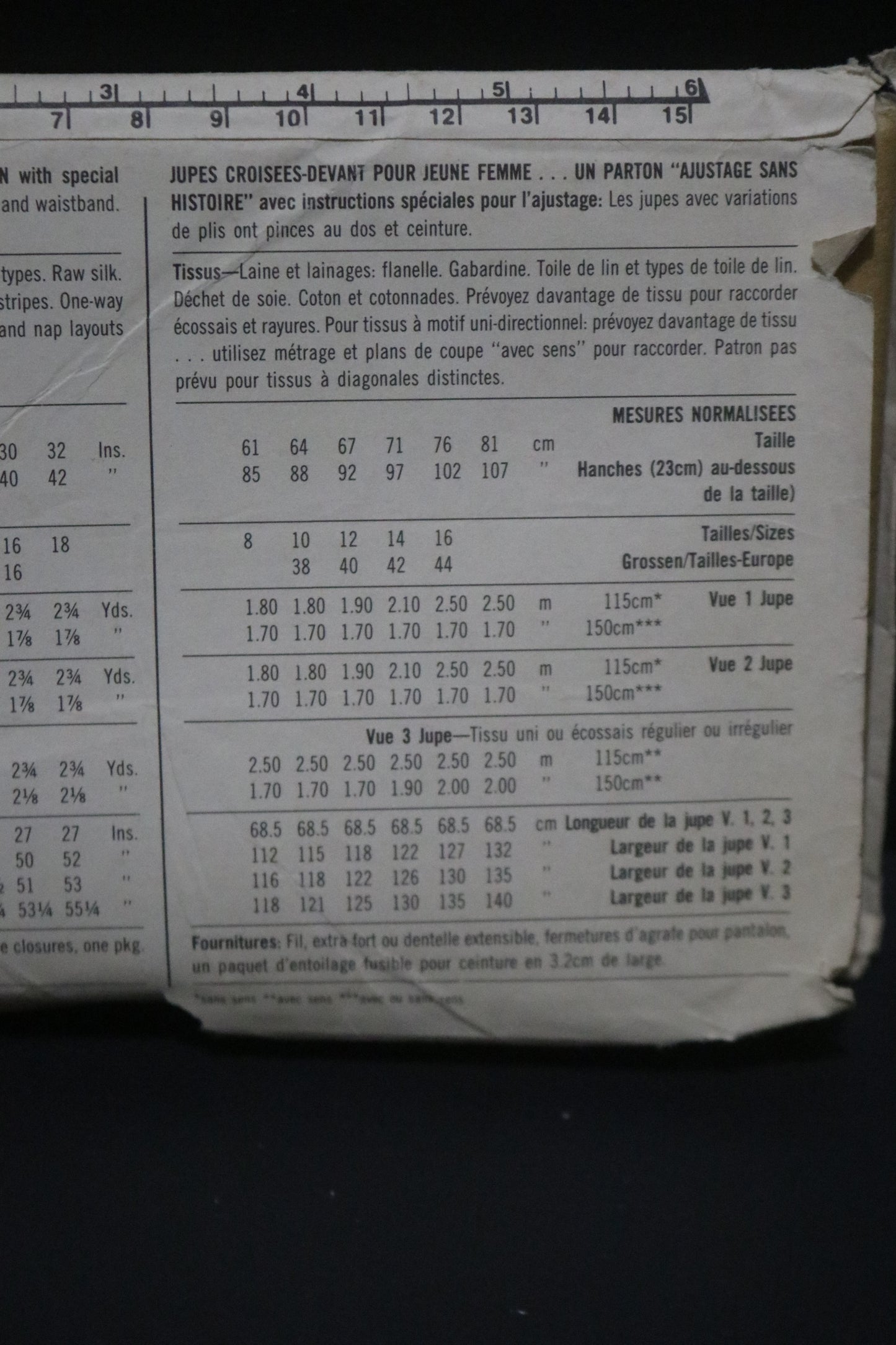 Simplicity 6698 Misses Front Wrap Skirts Sewing Pattern - UNCUT -  Size 14