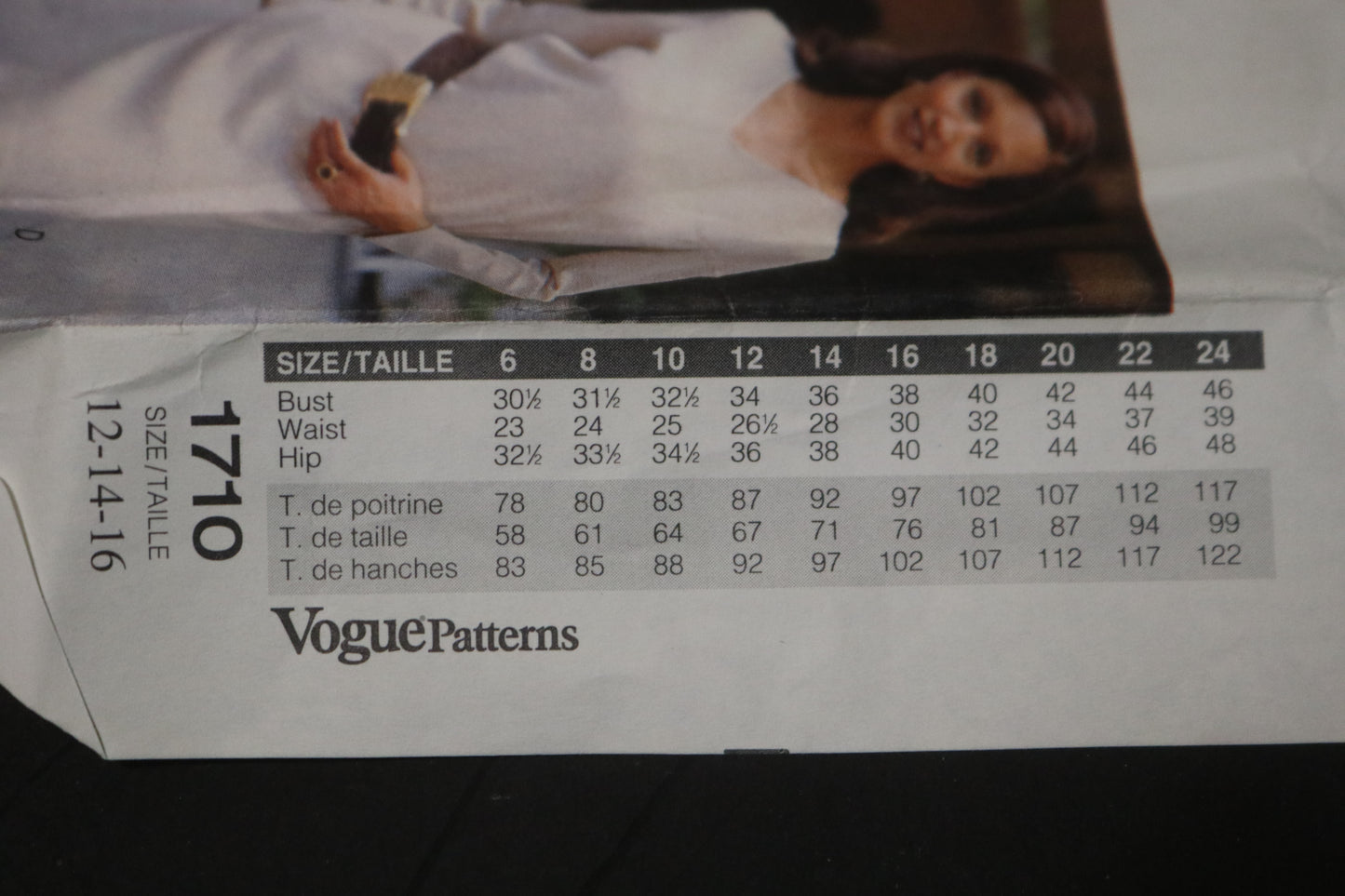 Vogue 1710 Misses / Misses Petite Jacket Dress Top Skirt and Pants Sewing Pattern - UNCUT - Size 12 14 16