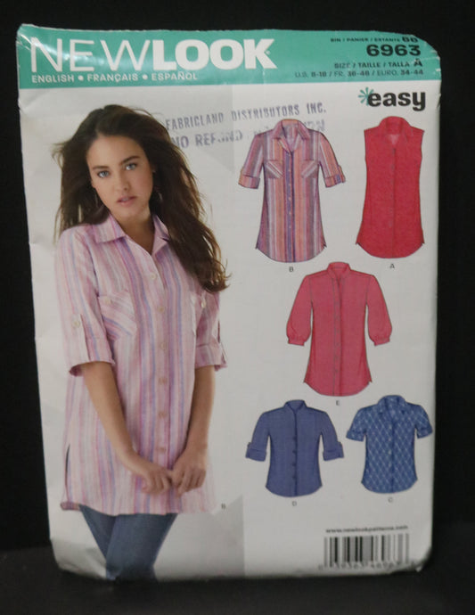 New Look 6963 Shirt Pattern
