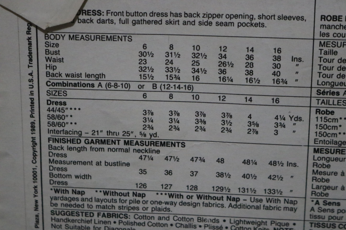 McCalls Stitch n Save 4780  Misses Dress Sewing Pattern - UNCUT - Size 6 8 10