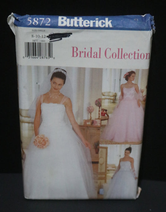 Butterick 5872 Misses / Misses Petite Dress and Stole Sewing Pattern  UNCUT Size 8 10 12