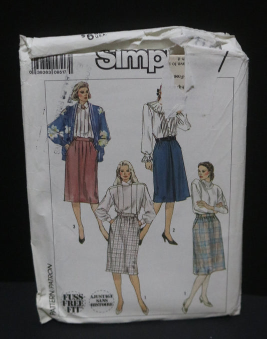 Simplicity 9352 Misses Set of Skirts Sewing Pattern - UNCUT -  Size 12