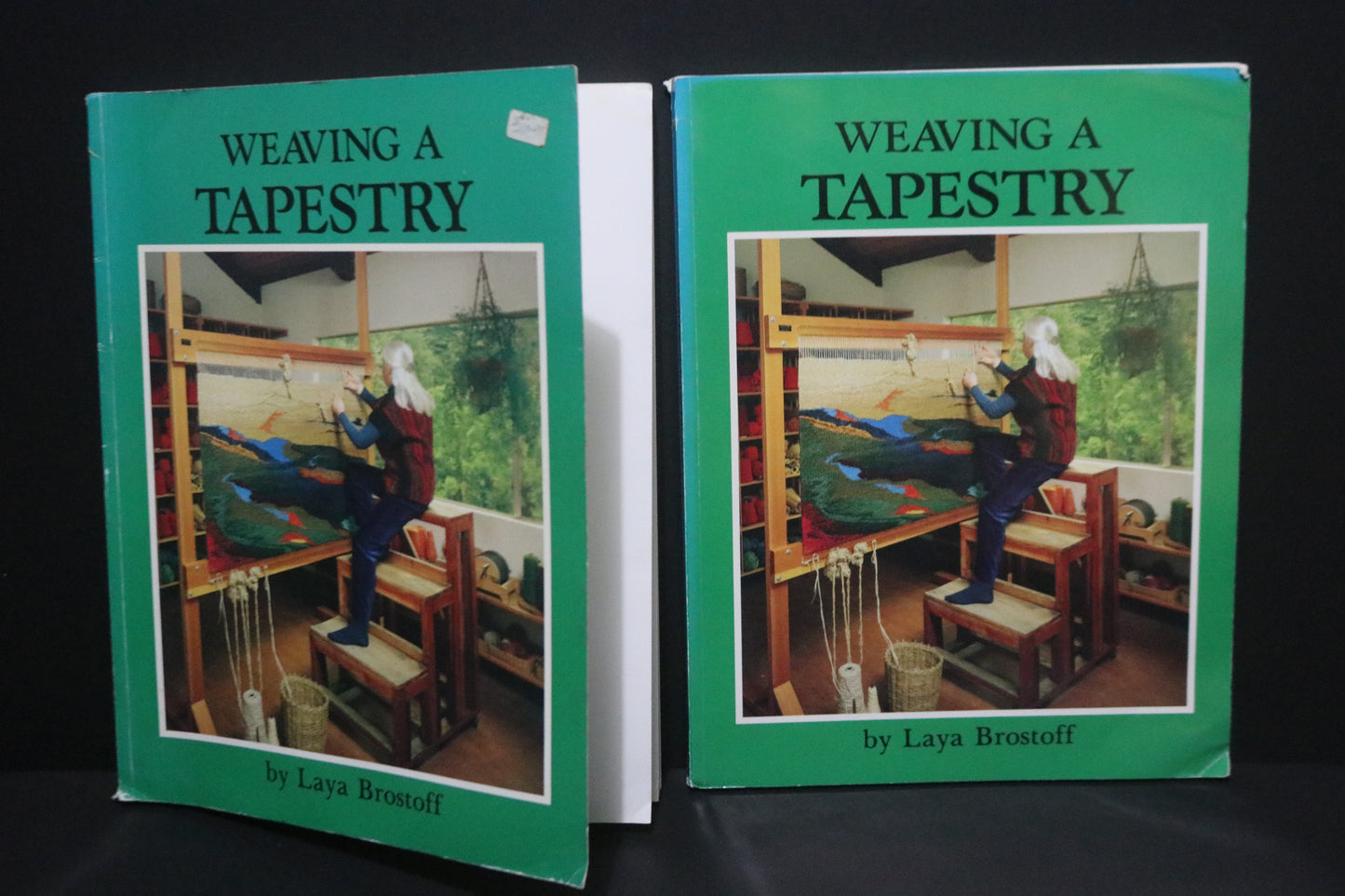 VTG 80s Weaving a Tapestry Softcover Book by Laya Brostoff