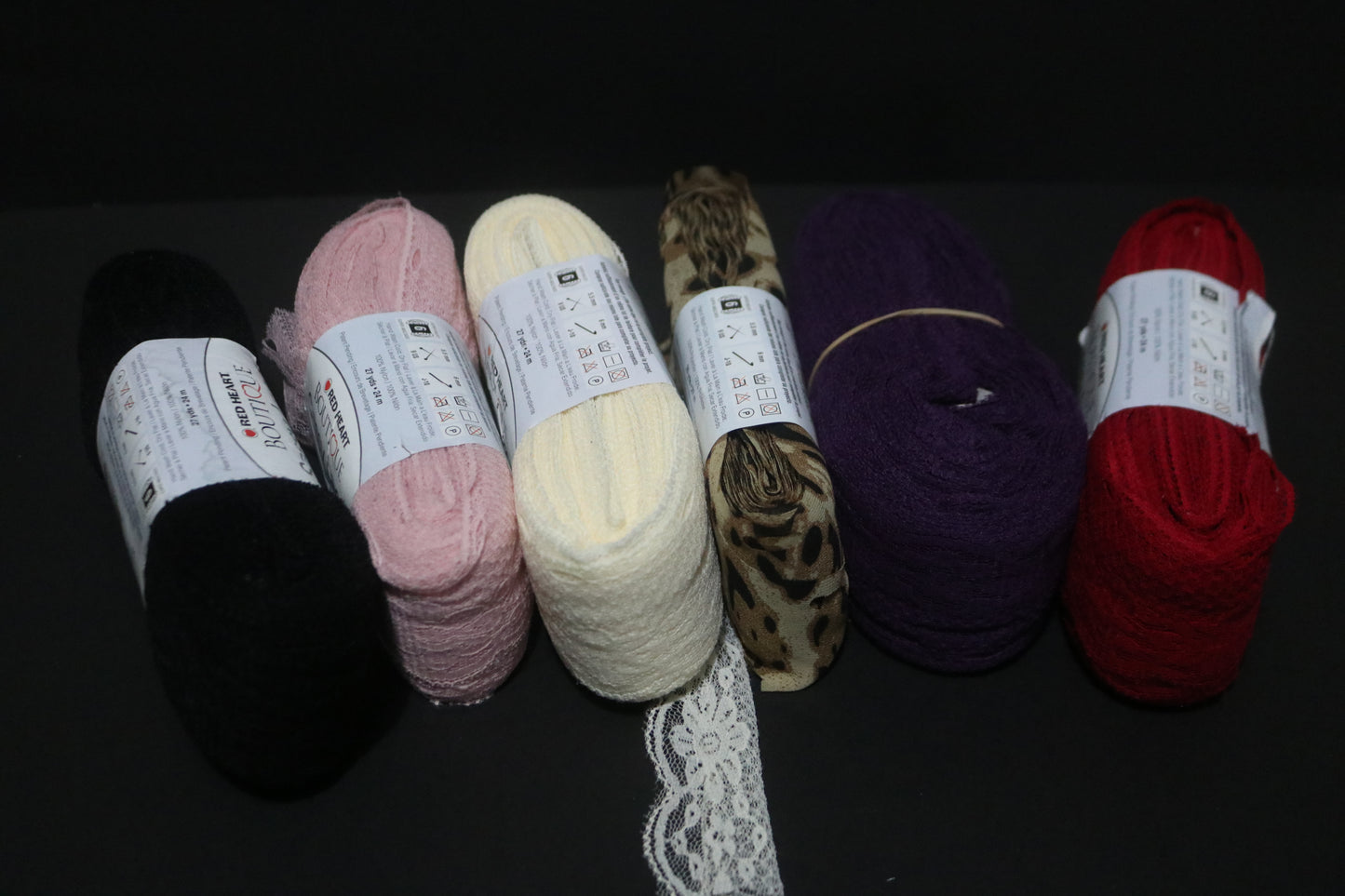 Red Heart Sassy Boutique Sassy Lace and Fabric Yarn For Knitting and Crocheting - Being Sold IndividuallY