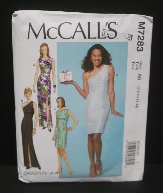 McCalls 7283 Misses / Miss Petite Dresses Sewing Pattern - UNCUT - Size 6 8 10 12 14