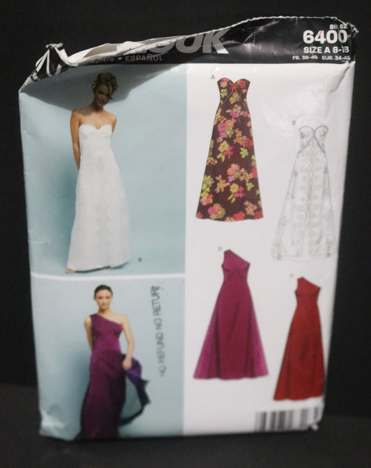 New Look 6400 Misses Dress Sewing Pattern - UNCUT - Size 8 - 18