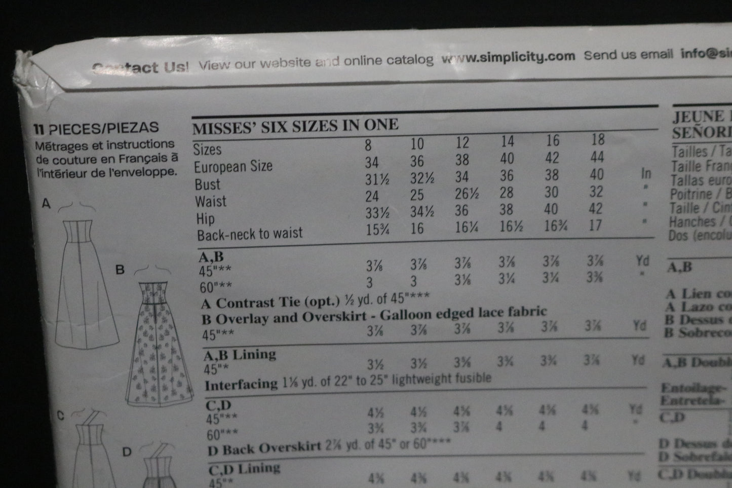 New Look 6400 Misses Dress Sewing Pattern - UNCUT - Size 8 - 18
