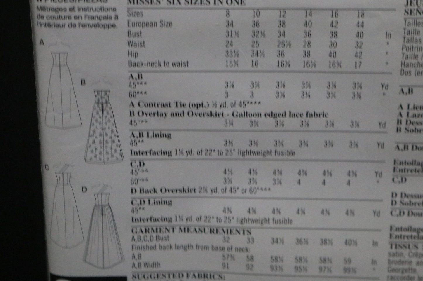 New Look 6400 Misses Dress Sewing Pattern - UNCUT - Size 8 - 18