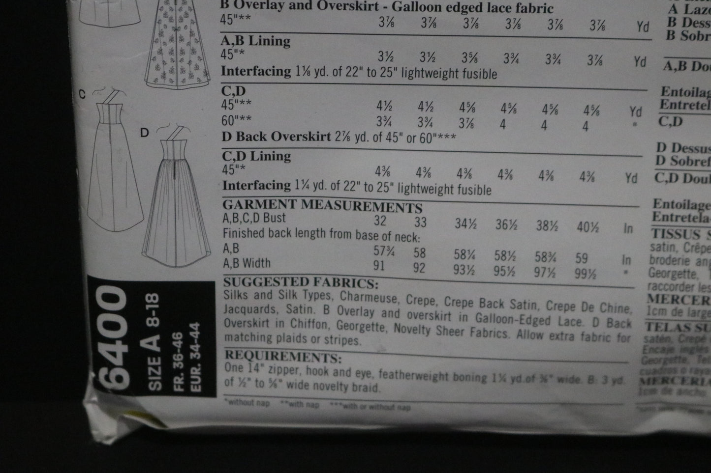 New Look 6400 Misses Dress Sewing Pattern - UNCUT - Size 8 - 18