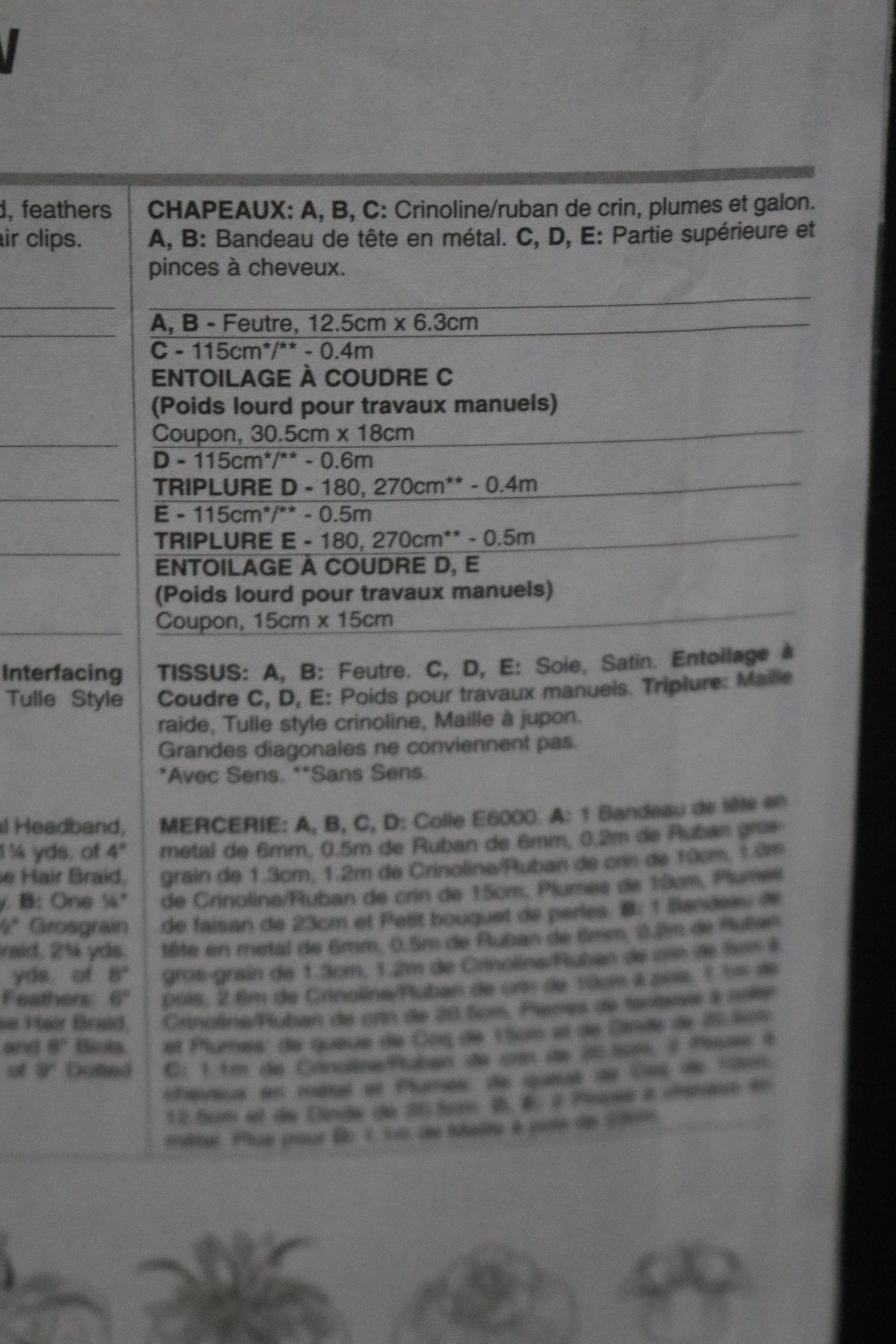 Vogue 8868 Hats Sewing Pattern - UNCUT