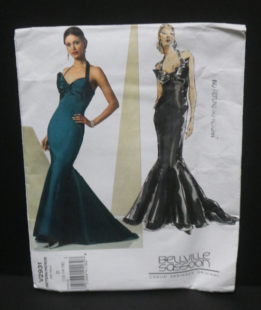 Vogue 2931 Bellville Sassoon Misses Dress Sewing Pattern - UNCUT - Size 12 14 16