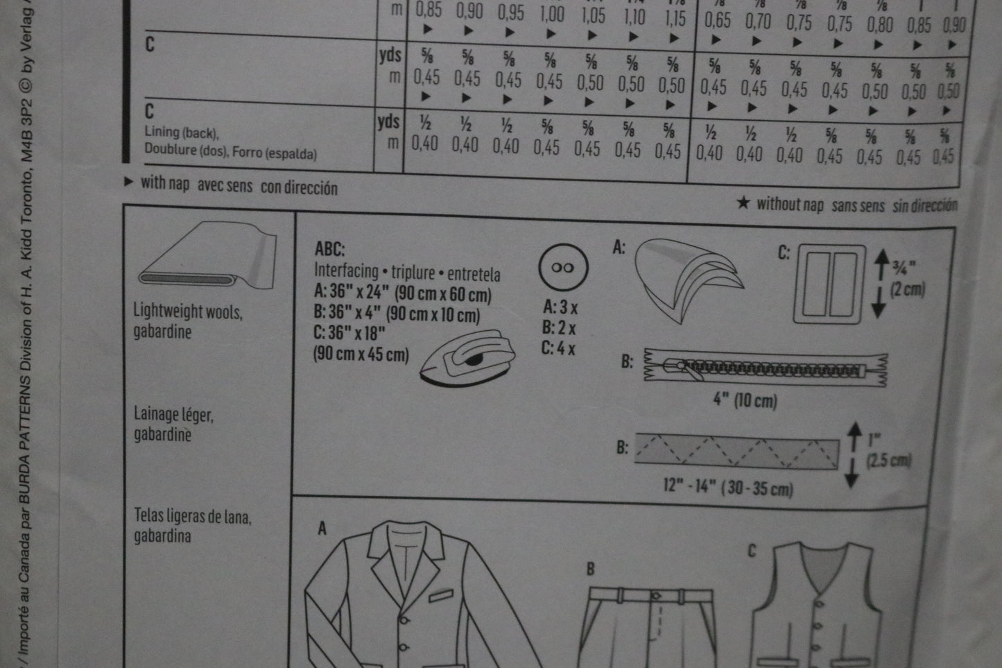 Burda 9443 Boys Suit - jacket Pants and Vest Sewing Pattern UNCUT Size 2 - 8