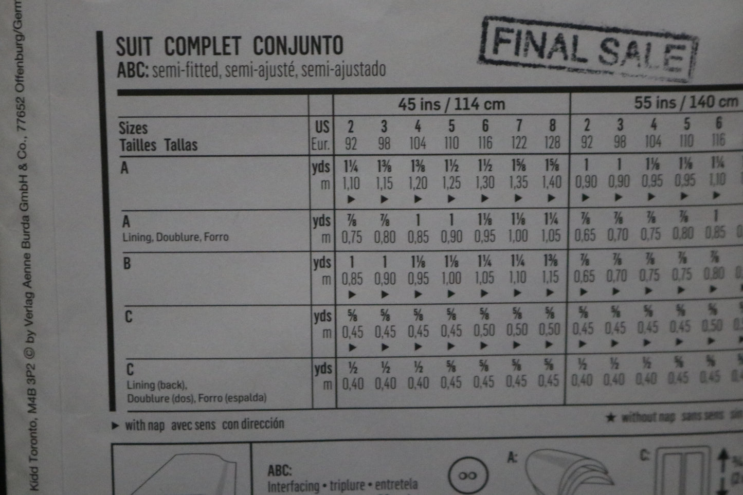 Burda 9443 Boys Suit - jacket Pants and Vest Sewing Pattern UNCUT Size 2 - 8