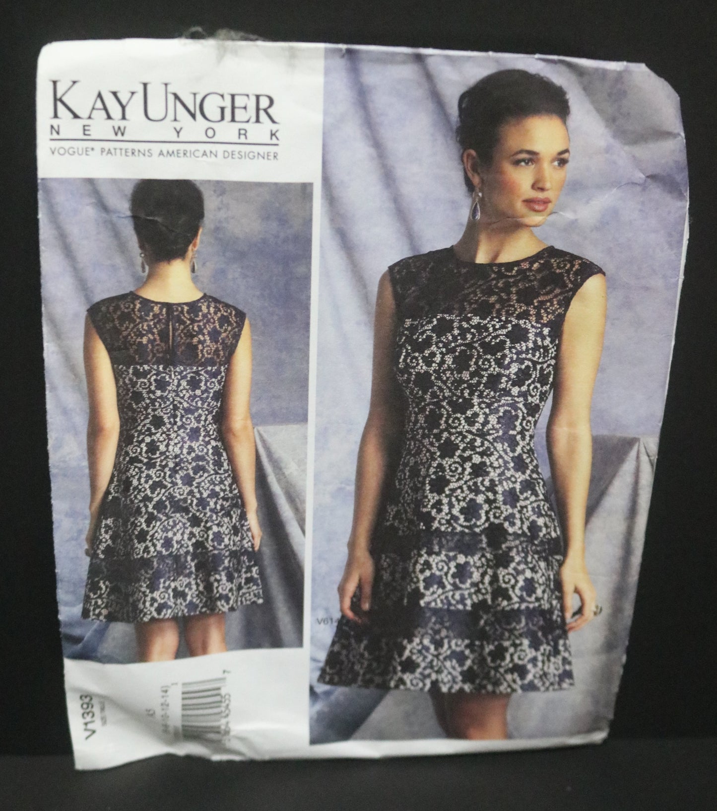 Vogue 1393 Kay Unger Misses Dress Sewing Pattern - UNCUT - Size 6 8 10 12 14