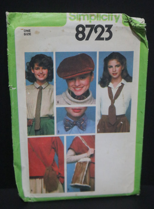 Simplicity 8723 Ties, Bags, Hat and Bow Tie Sewing Pattern - UNCUT