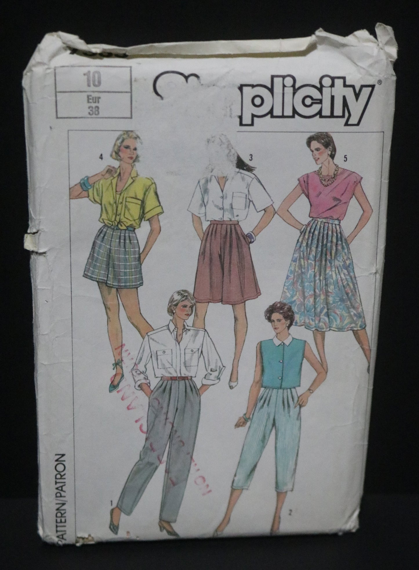 Simplicity 7333 Misses Easy to Sew Pants and Culottes in Two Lengths and Skirt Sewing Pattern - UNCUT -  Size 10