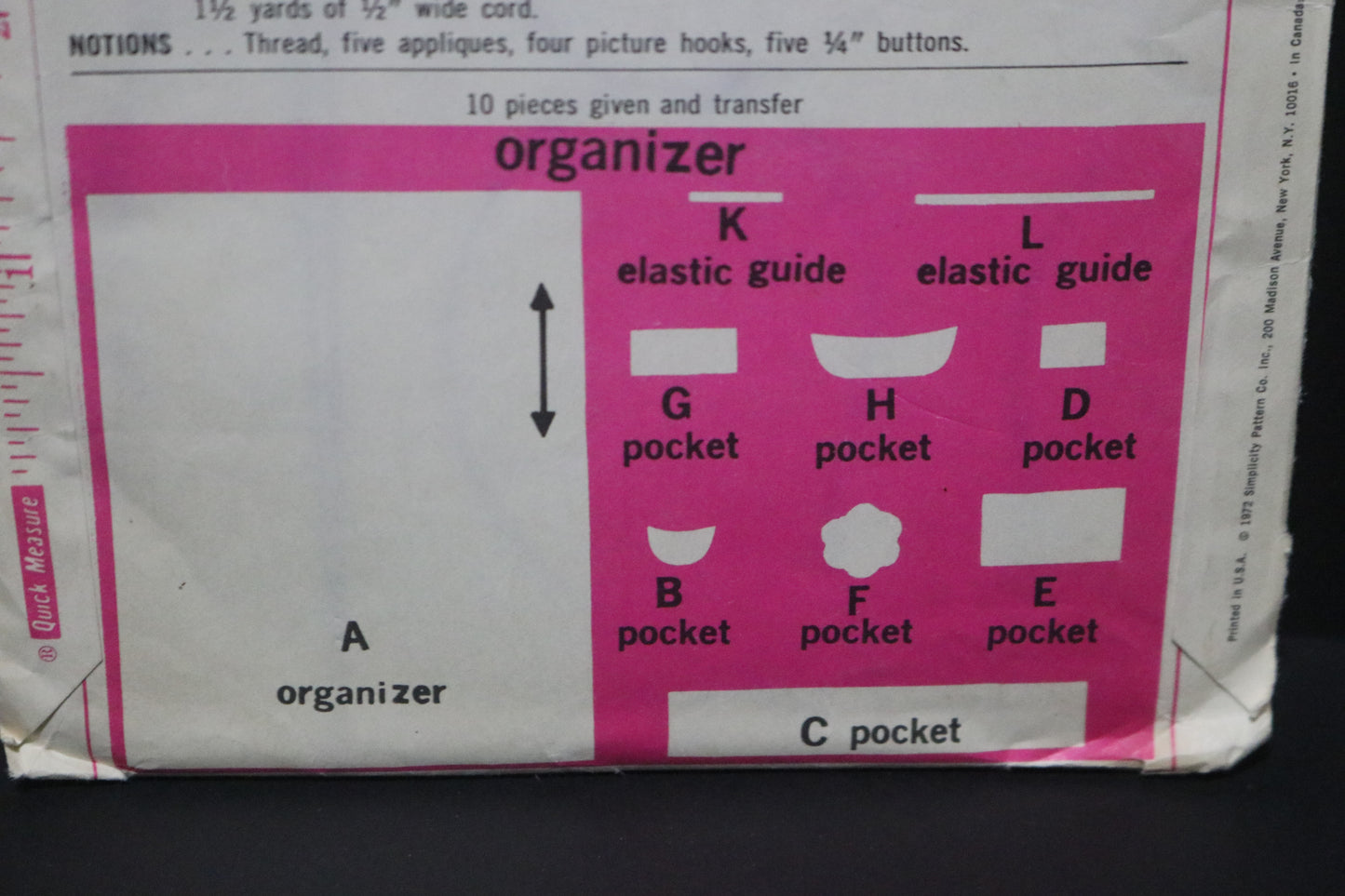 Simplicity 5233 SEWPHIE, The Sewing Bird and Sewing Room Organizer ( Transfer for Sewphie included ) Sewing Pattern - UNCUT