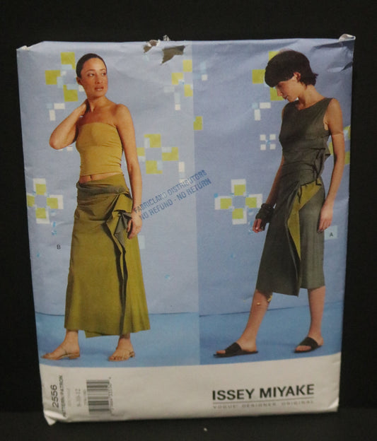 Vogue 2556 Issey Miyake Misses Dress and Skirt Sewing Pattern  - UNCUT -  Size 8 10 12