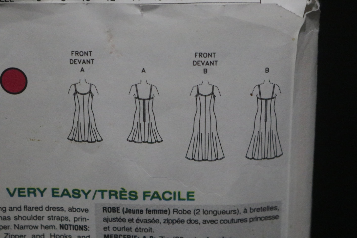 Vogue 8924 Misses Dress Sewing Pattern - UNCUT - Size 8 10 12