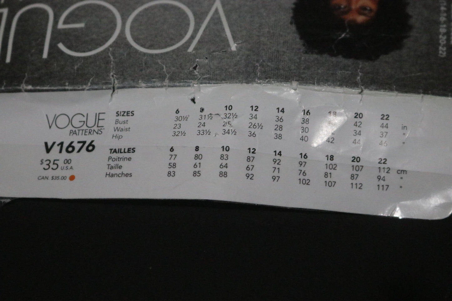 Vogue 1676 Zandra Rhodes Misses Dress Sewing Pattern - UNCUT - Size 14 16 18 20 22