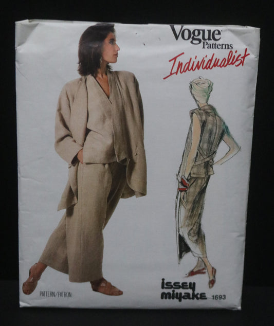 Vogue 1693 Individualist Issey Miyake Misses Jacket Skirt Pants and Top  Sewing Pattern - UNCUT -  Size 10